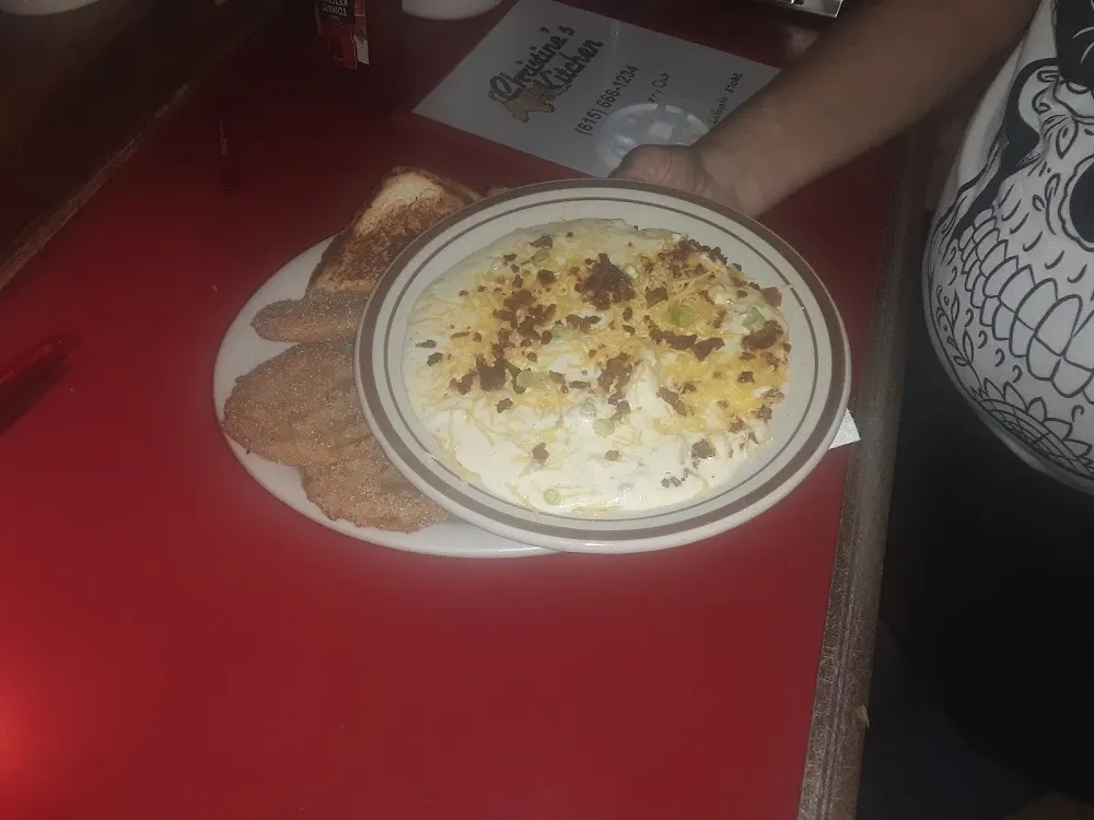 Loaded Potato Soup Fried Green Tomatoes & Grilled Cheese